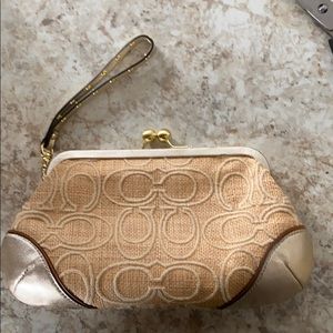 Authentic Coach clutch purse